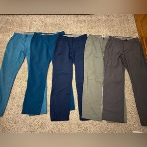 Men’s under Armour golf pants - bundle of 5 pants all colors all 32 x 32